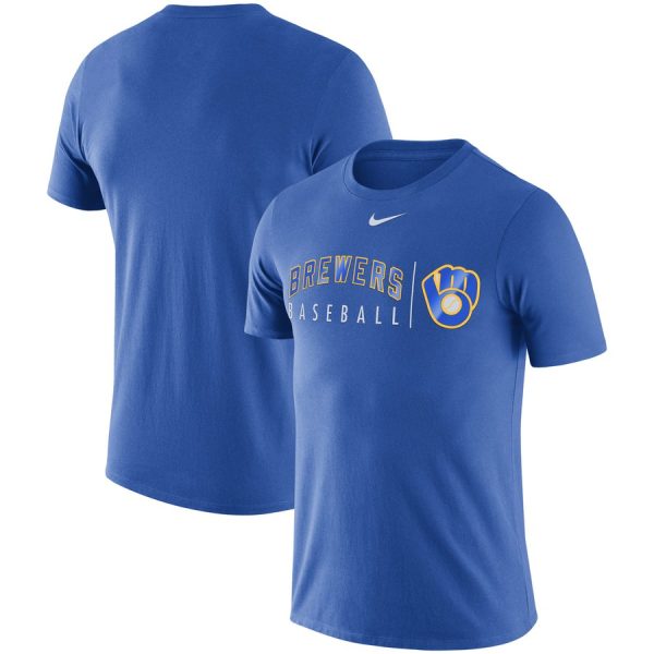 Exceptional Milwaukee Brewers Nike MLB Practice T Shirt Royal