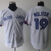 Exceptional Mitchell And Ness Blue Jays #19 Paul Molitor White Stitched MLB Jersey