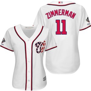 Exceptional Nationals #11 Ryan Zimmerman White Home 2019 World Series Champions Women's Stitched MLB Jersey Limited stock Order now to show your love for your team