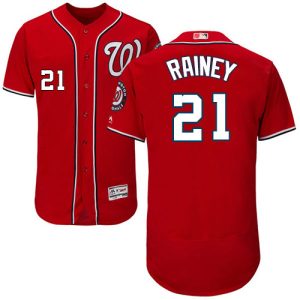 Exceptional Nationals #21 Tanner Rainey Red Flexbase Authentic Collection Stitched MLB Jersey