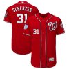 Exceptional Nationals #31 Max Scherzer Red Alternate 2019 Spring Training Flex Base Stitched MLB Jersey