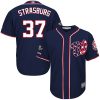Exceptional Nationals #37 Stephen Strasburg Navy Blue New Cool Base 2019 World Series Champions Stitched MLB Jersey