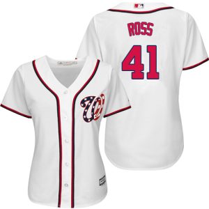 Exceptional Nationals #41 Joe Ross White Home Women's Stitched MLB Jersey Limited stock Order now to show your love for your team