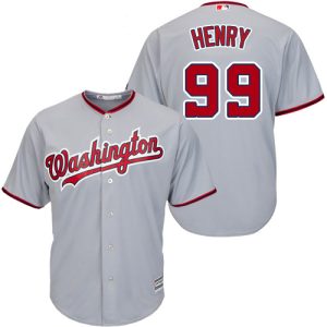 Exceptional Nationals #99 Cole Henry Grey New Cool Base Stitched MLB Jersey