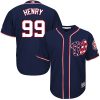 Exceptional Nationals #99 Cole Henry Navy Blue New Cool Base Stitched MLB Jersey
