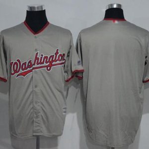 Exceptional Nationals Blank Grey New Cool Base 2019 World Series Champions Stitched MLB Jersey