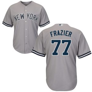 Exceptional New York Yankees #77 Clint Frazier Majestic Cool Base Jersey Gray