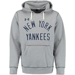 Exceptional New York Yankees Under Armour Legacy Fleece Gray MLB Hoodie