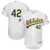 Exceptional Oakland Athletics #42 Majestic 2019 Jackie Robinson Day Flex Base Jersey White