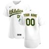 Exceptional Oakland Athletics Custom Men's Nike White Home 2020 Authentic Player MLB Jersey
