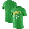Exceptional Oakland Athletics Nike Alternate Logo Practice Performance T Shirt Green