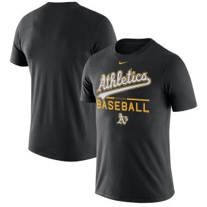 Exceptional Oakland Athletics Nike Practice T Shirt Black