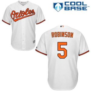 Exceptional Orioles #5 Brooks Robinson White Cool Base Stitched Youth MLB Jersey Limited stock Order now to show your love for your team