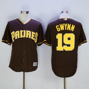 Exceptional Padres #19 Tony Gwynn Coffee New Cool Base Stitched MLB Jersey