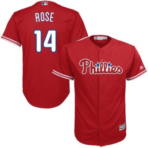 Exceptional Phillies #14 Pete Rose Red Cool Base Stitched Youth MLB Jersey Sports enthusiasts seize this opportunity Order now to feel the game excitement