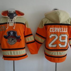 Exceptional Pirates #29 Francisco Cervelli Orange Sawyer Hooded Sweatshirt MLB Hoodie