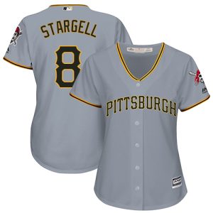 Exceptional Pirates #8 Willie Stargell Grey Road Women's Stitched MLB Jersey For a short time available Grab yours quickly to own a team jersey