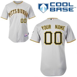 Exceptional Pirates Customized Authentic Grey Cool Base MLB Jersey (S 3XL)