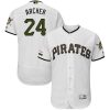Exceptional Pittsburgh Pirates #24 Chris Archer Majestic Alternate Authentic Collection Flex Base Player Jersey White