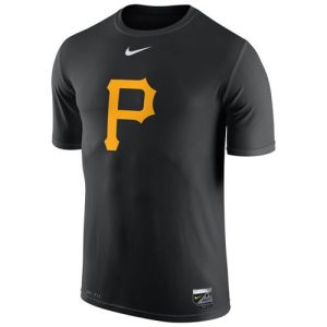 Exceptional Pittsburgh Pirates Nike Authentic Collection Legend Logo 1.5 Performance T Shirt Black