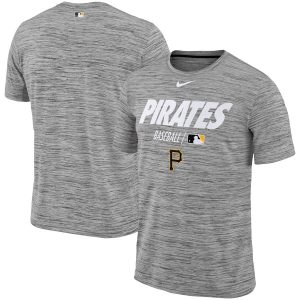 Exceptional Pittsburgh Pirates Nike Authentic Collection Velocity Team Issue Performance T Shirt Gray