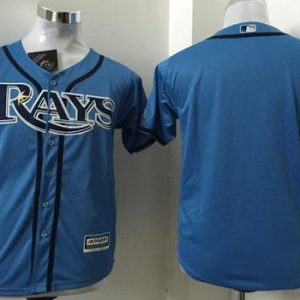 Exceptional Rays Blank Light Blue Cool Base Stitched Youth MLB Jersey Hurry Exclusive offer Place your order immediately for a great jersey