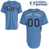 Exceptional Rays Customized Authentic Light Blue Cool Base MLB Jersey (S 3XL)