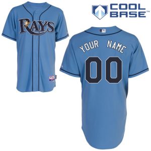 Exceptional Rays Customized Authentic Light Blue Cool Base MLB Jersey (S 3XL)
