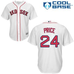 Exceptional Red Sox #24 David Price White Cool Base Stitched Youth MLB Jersey Sports enthusiasts seize this opportunity Order now to feel the game excitement