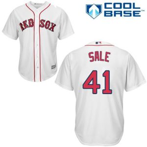 Exceptional Red Sox #41 Chris Sale White Cool Base Stitched Youth MLB Jersey Be among the first buyers Order now to enjoy top notch quality