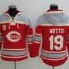 Exceptional Reds #19 Joey Votto Red Sawyer Hooded Sweatshirt MLB Hoodie
