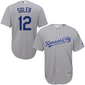 Exceptional Royals #12 Jorge Soler Grey Cool Base Stitched Youth MLB Jersey Retailers boost your inventory Order now to meet customer demand