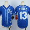 Exceptional Royals #13 Salvador Perez Blue Cool Base Stitched Youth MLB Jersey Hurry Exclusive offer Place your order immediately for a great jersey