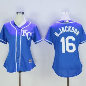Exceptional Royals #16 Bo Jackson Blue Women's Alternate 2 Stitched MLB Jersey Sports enthusiasts seize this opportunity Order now to feel the game excitement