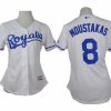 Exceptional Royals #8 Mike Moustakas White Home Women's Stitched MLB Jersey Limited stock Order now to show your love for your team