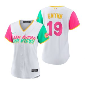 Exceptional San Diego Padres #19 Tony Gwynn 2022 City Connect Women's Nike Games Jersey   White Sports fans this is your chance Order soon to be part of the action