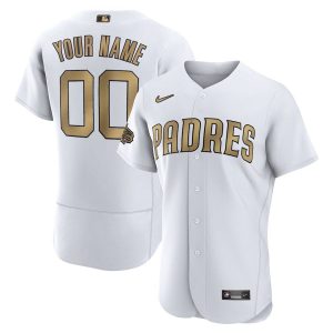 Exceptional San Diego Padres Custom Men's Nike White 2022 MLB All Star Game Authentic Jersey