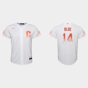 Exceptional San Francisco Giants #14 Vida Blue Youth 2021 City Connect White Jersey Retailers boost your inventory Order now to meet customer demand