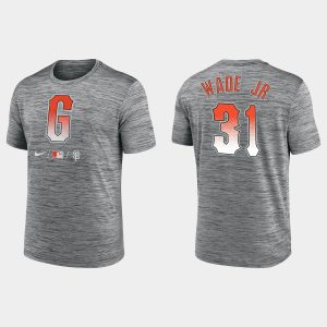 Exceptional San Francisco Giants #31 Lamonte Wade Jr. Men's 2021 City Connect Anthracite T shirt Sports fans this is your chance Order soon to be part of the action