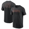 Exceptional San Francisco Giants Nike Jackie Robinson Day Team 42 T Shirt Black For a short time available Grab yours quickly to own a team jersey