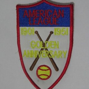 Exceptional Stitched MLB American League 1901 1951 Golden Anniversary Jersey Patch