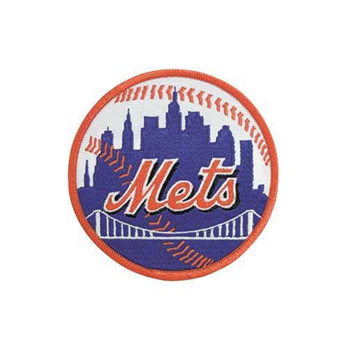 Exceptional Stitched New York Mets Home Sleeve Patch (Orange Border)