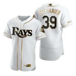 Exceptional Tampa Bay Rays #39 Kevin Kiermaier White Nike Men's Authentic Golden Edition MLB Jersey