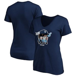 Exceptional Tampa Bay Rays Fanatics Branded Women's 2020 World Series Bound Homer Hometown V Neck T Shirt Navy Limited stock Order now to show your love for your team