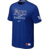 Exceptional Tampa Bay Rays Nike Short Sleeve Practice MLB T Shirt Blue