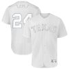 Exceptional Texas Rangers #24 Hunter Pence Majestic 2019 Players' Weekend Flex Base Authentic Player Jersey White