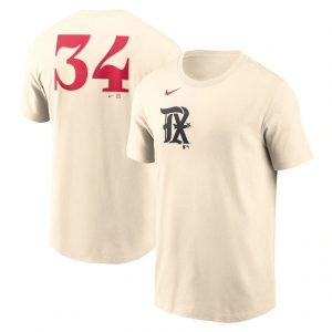 Superb Texas Rangers #34 Nolan Ryan Men's Nike Cream 2023 City Connect Name & Number T Shirt Hurry Exclusive offer Place your order immediately for a great jersey