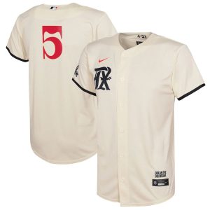 Exceptional Texas Rangers #5 Freddie Freeman Youth Nike Cream 2023 City Connect Replica Player Jersey Collectors this is a must have Add it to your collection by ordering