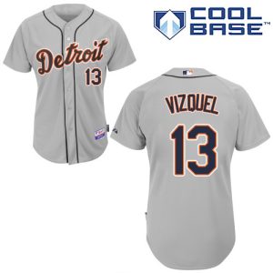 Exceptional Tigers #13 Omar Vizquel Grey Cool Base Stitched Youth MLB Jersey Hurry Exclusive offer Place your order immediately for a great jersey