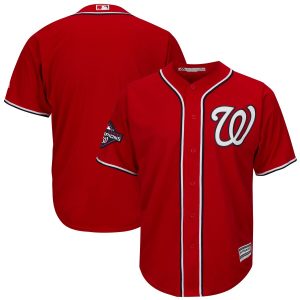 Exceptional Washington Nationals Majestic 2019 World Series Champions Alternate Big & Tall Cool Base Jersey Red